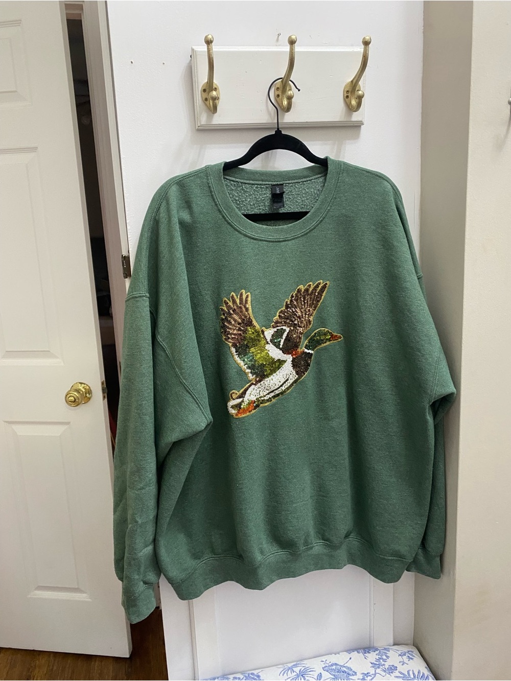 Green Mallard Duck Crewneck
